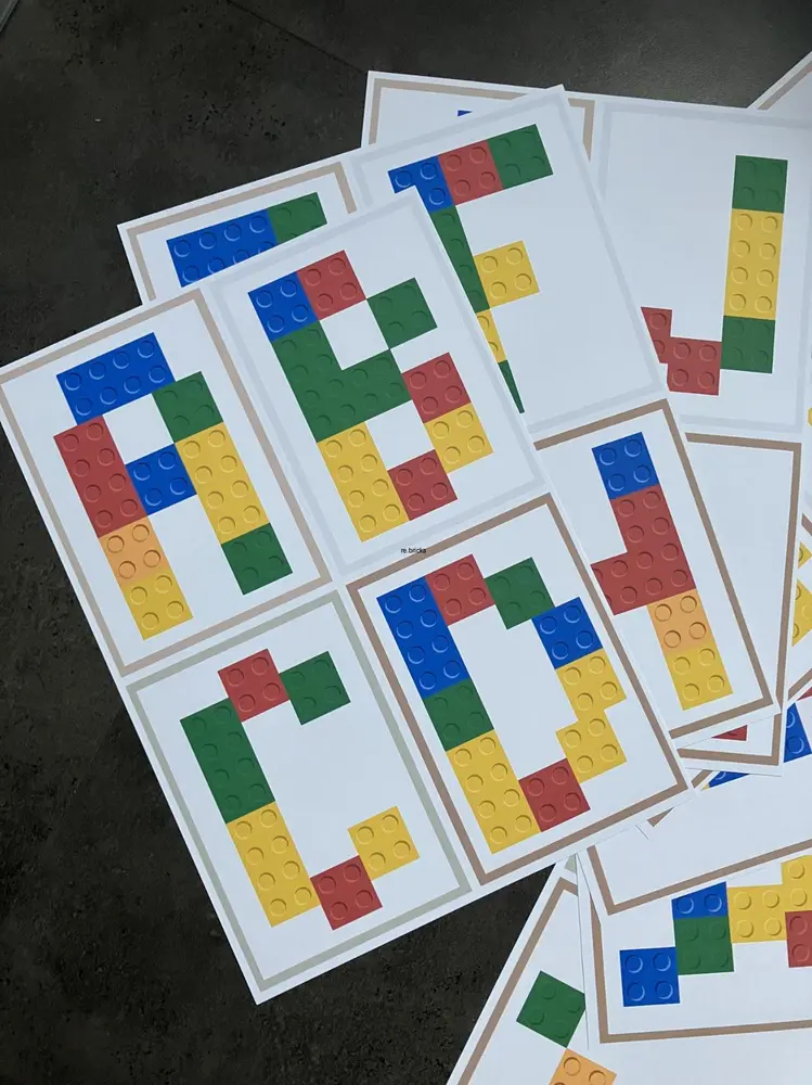 Digitální produkt - Stavění s kostkami - Písmena