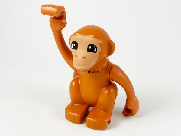 Lego Duplo opice nugátová, ruka nahoře