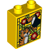 Lego® Duplo® kostka s potiskem džungle