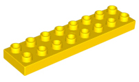 Lego® Duplo® kostka žlutá 2x8 úzká