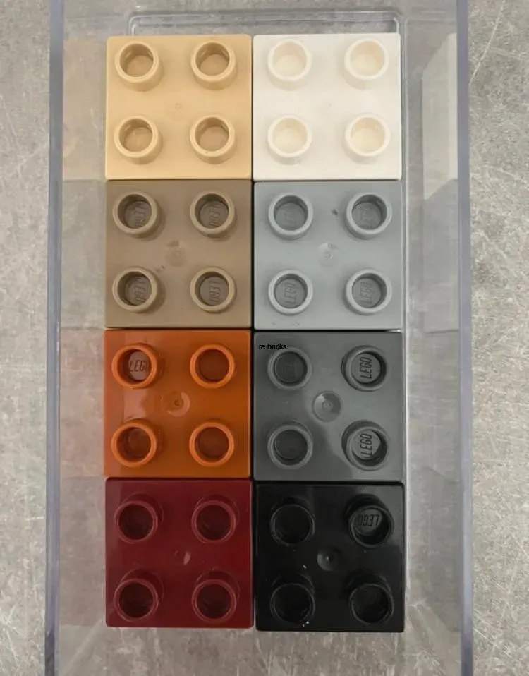 Lego Duplo základní kostky zeleno modré tóny
