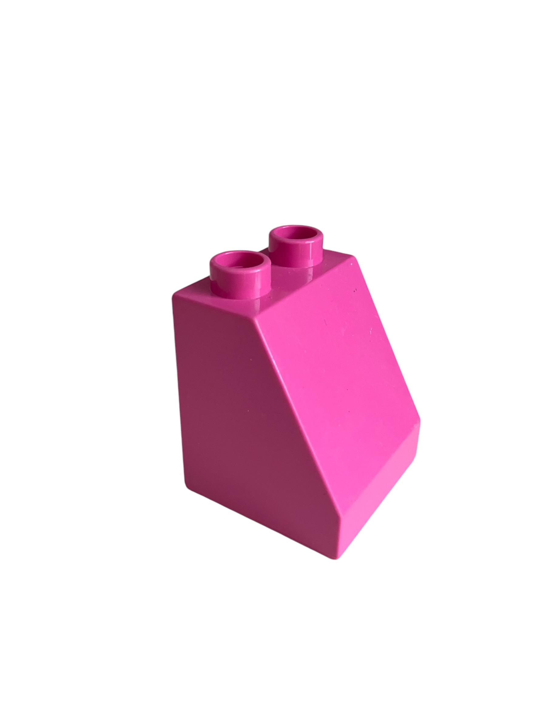 Lego Duplo zkosená kostka růžová 2x2x2
