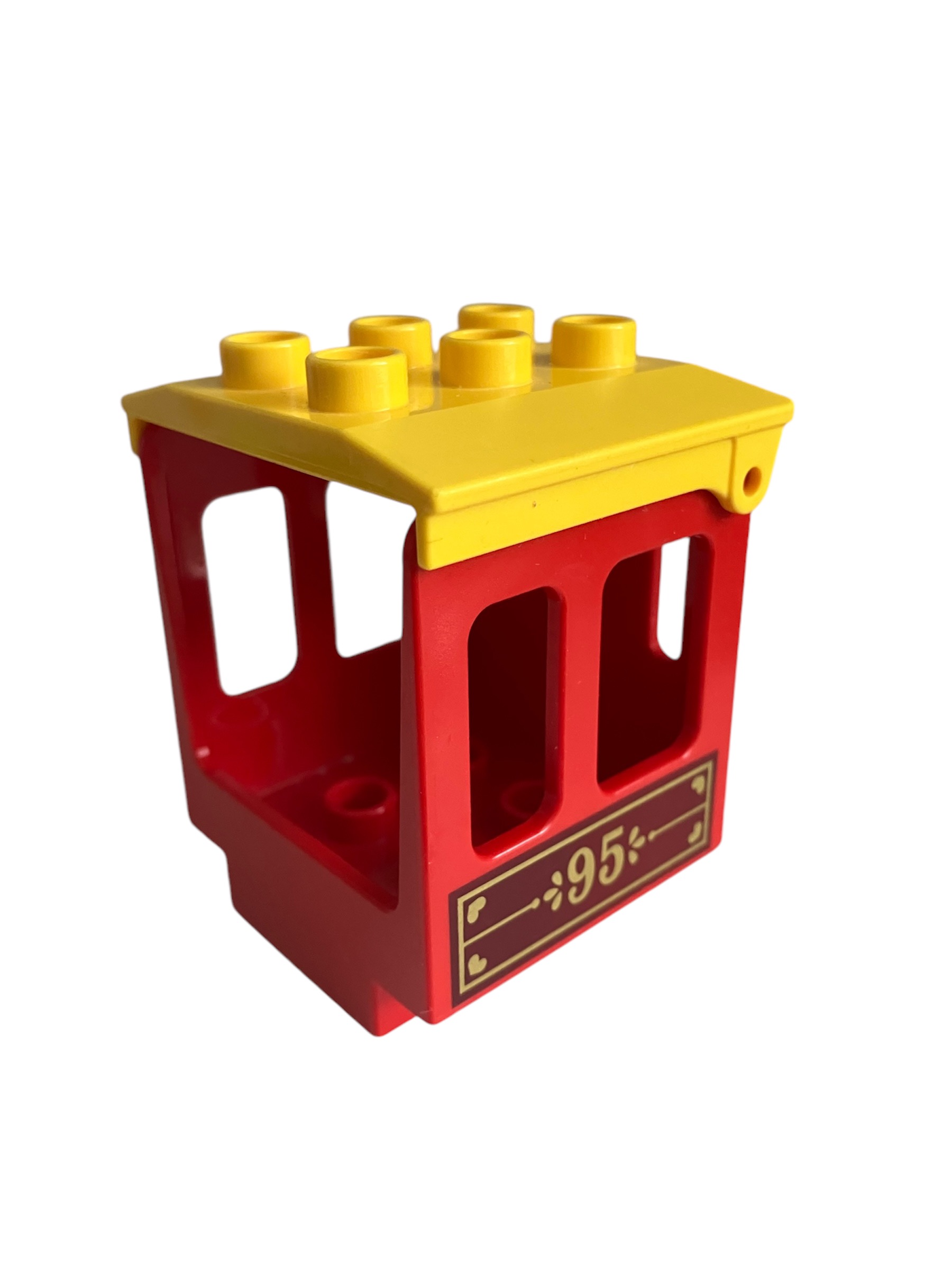 Lego® Duplo® kabina k vlaku s potiskem červenožlutá