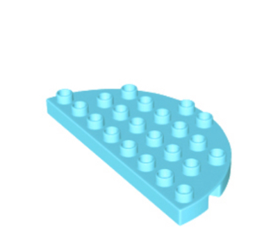 Lego® Duplo® podložka 4x8 zaoblená tyrkysová