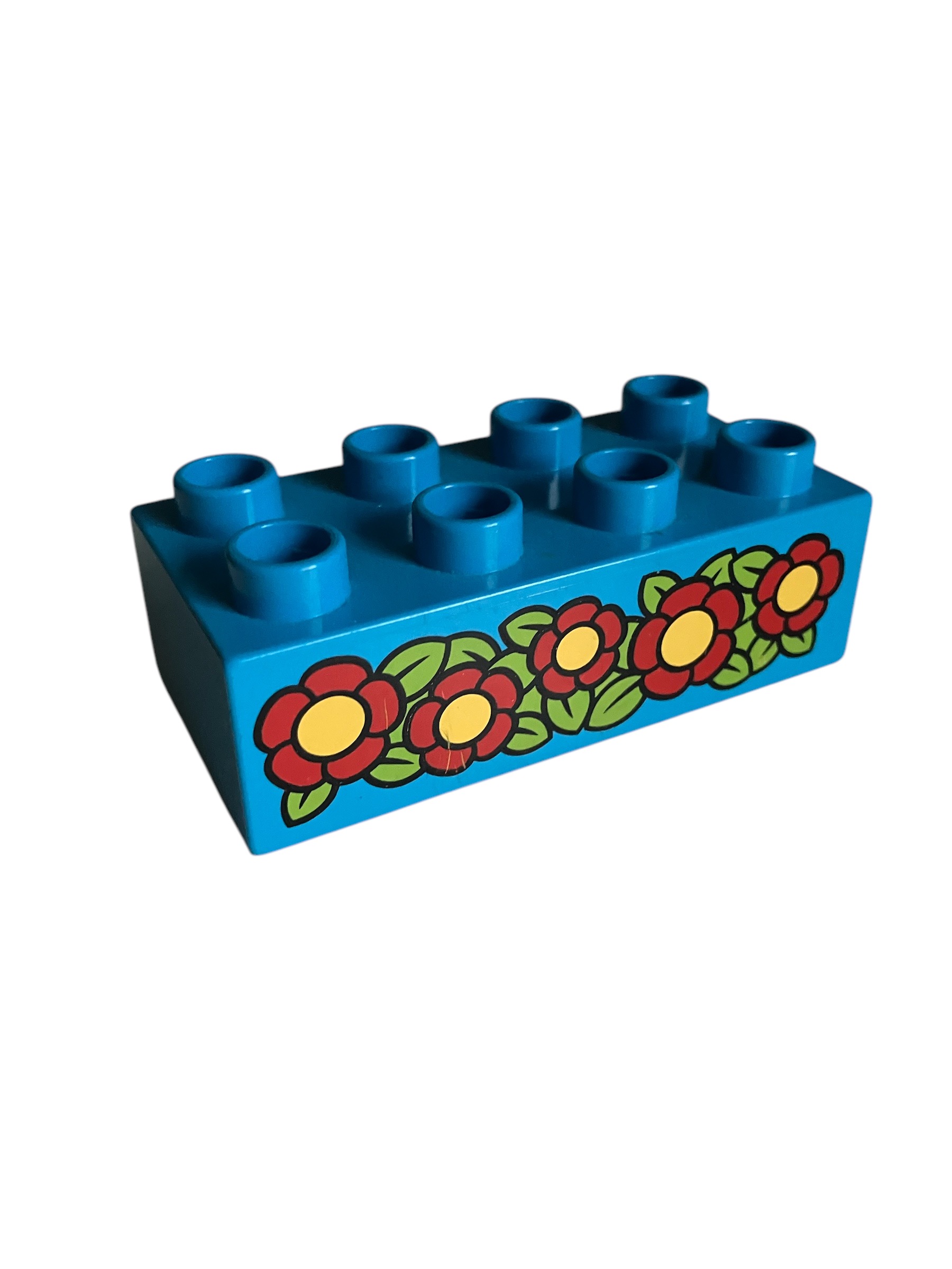 Lego® Duplo® kostka potiskem květin 4x2