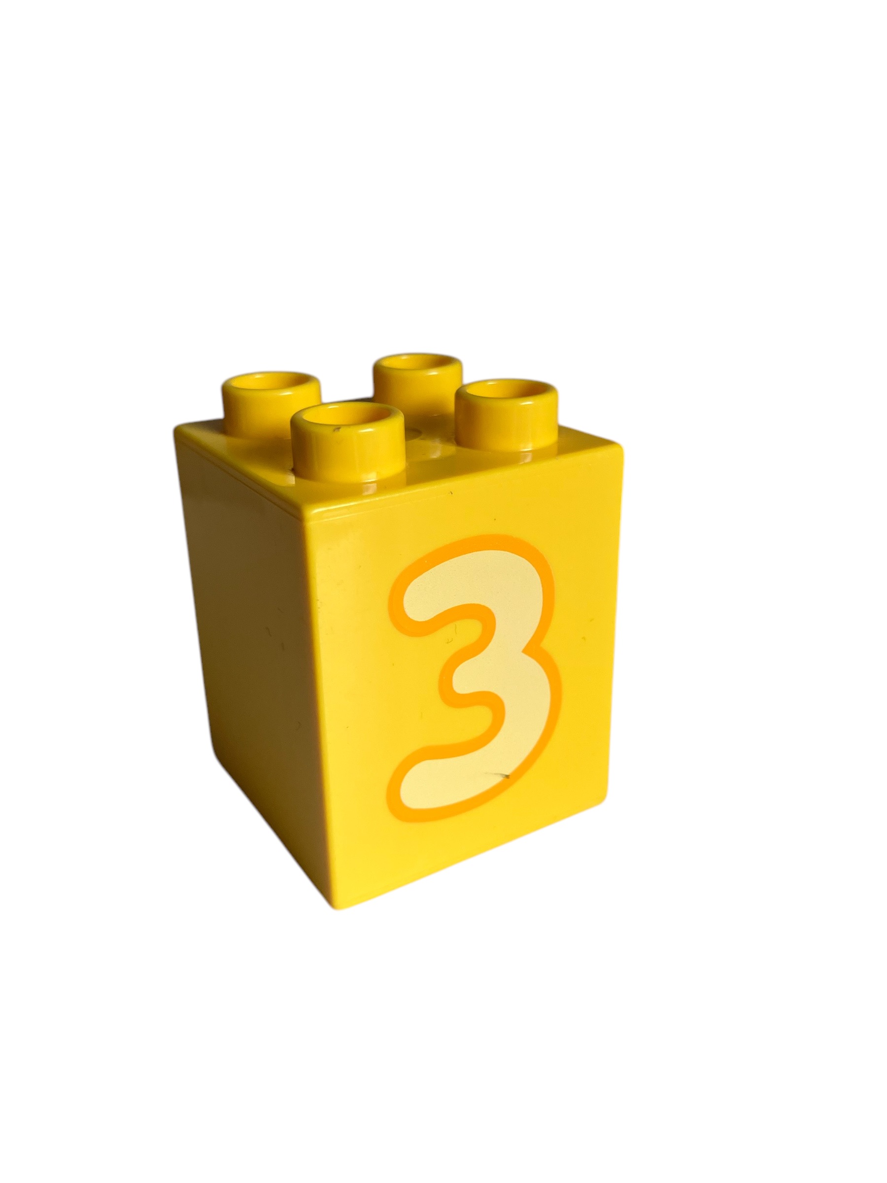 Lego Duplo kostka s číslem 3