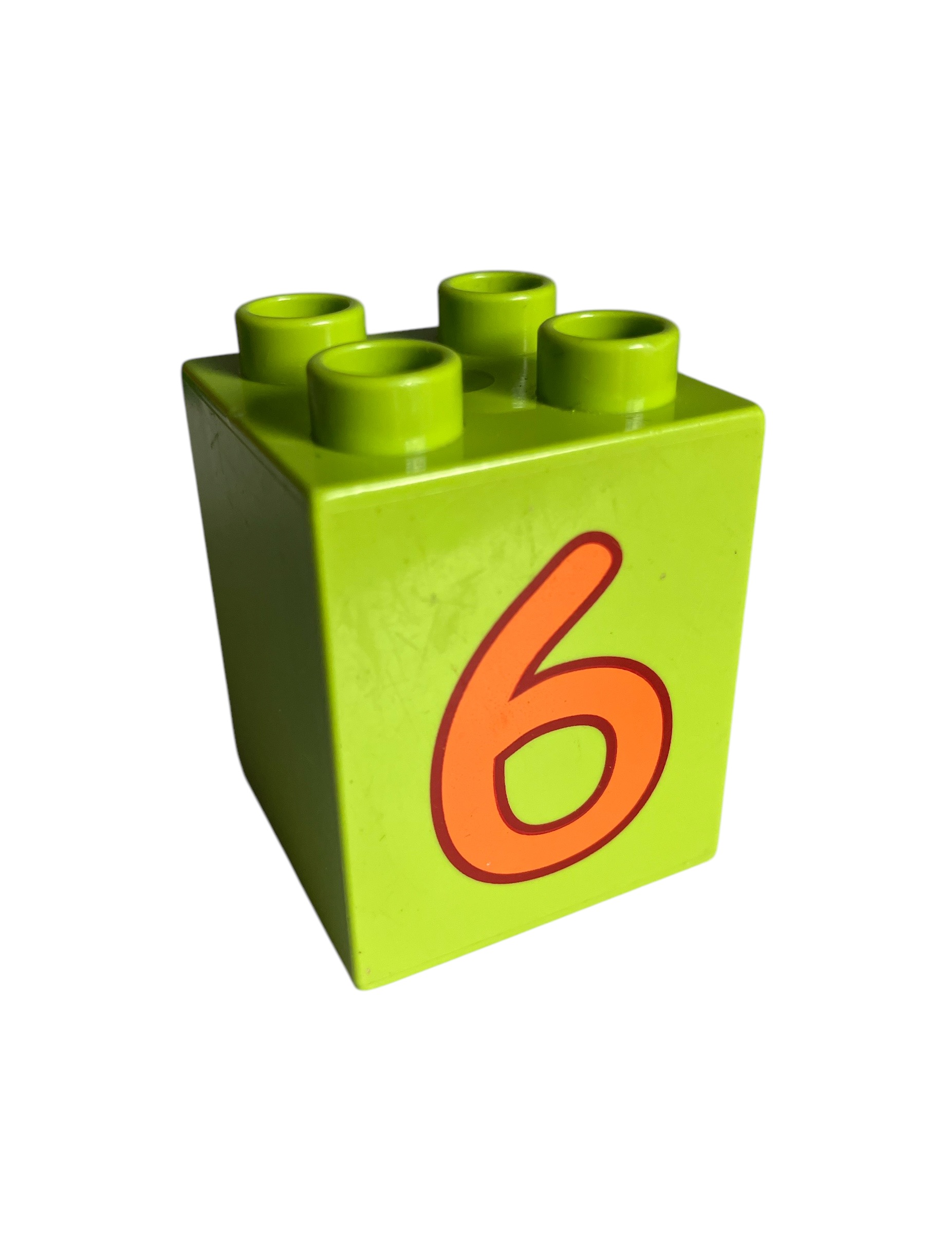 Lego Duplo kostka s číslem 6