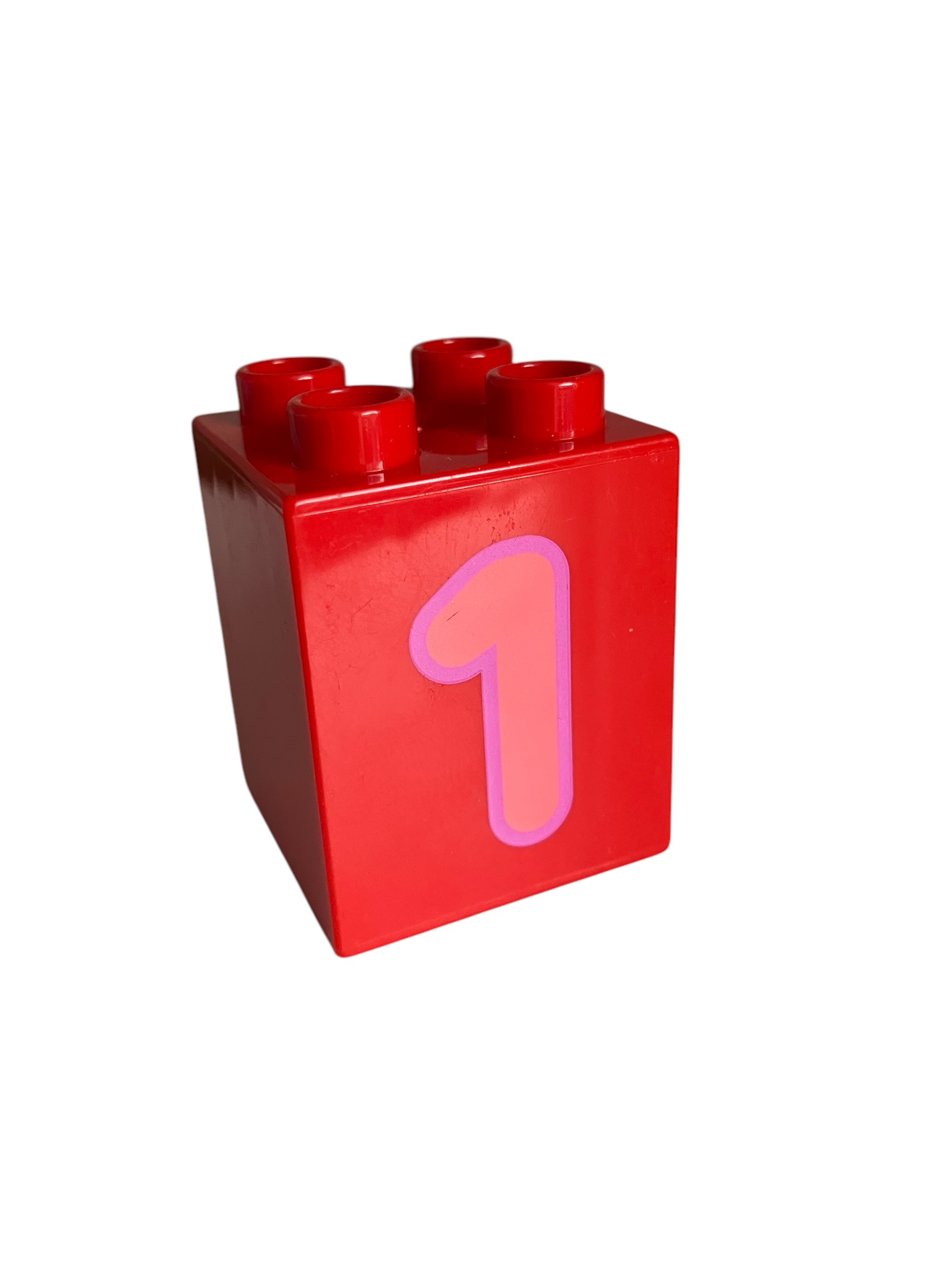 Lego Duplo kostka s číslem 1