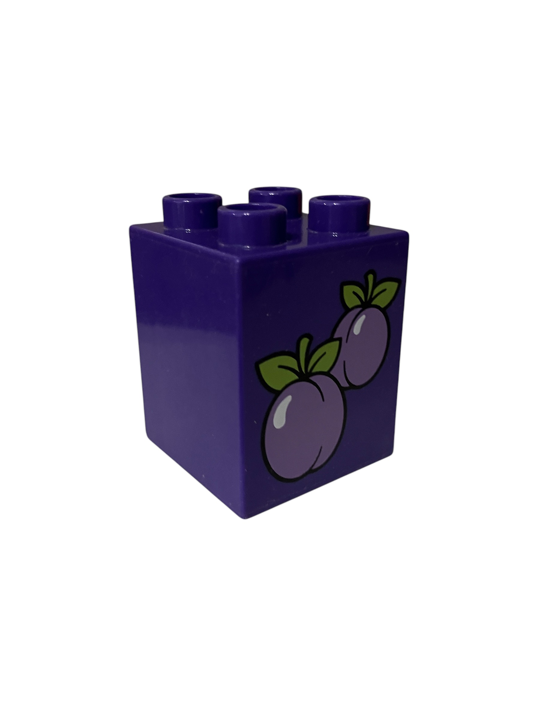 Lego Duplo kostka s potiskem švestek