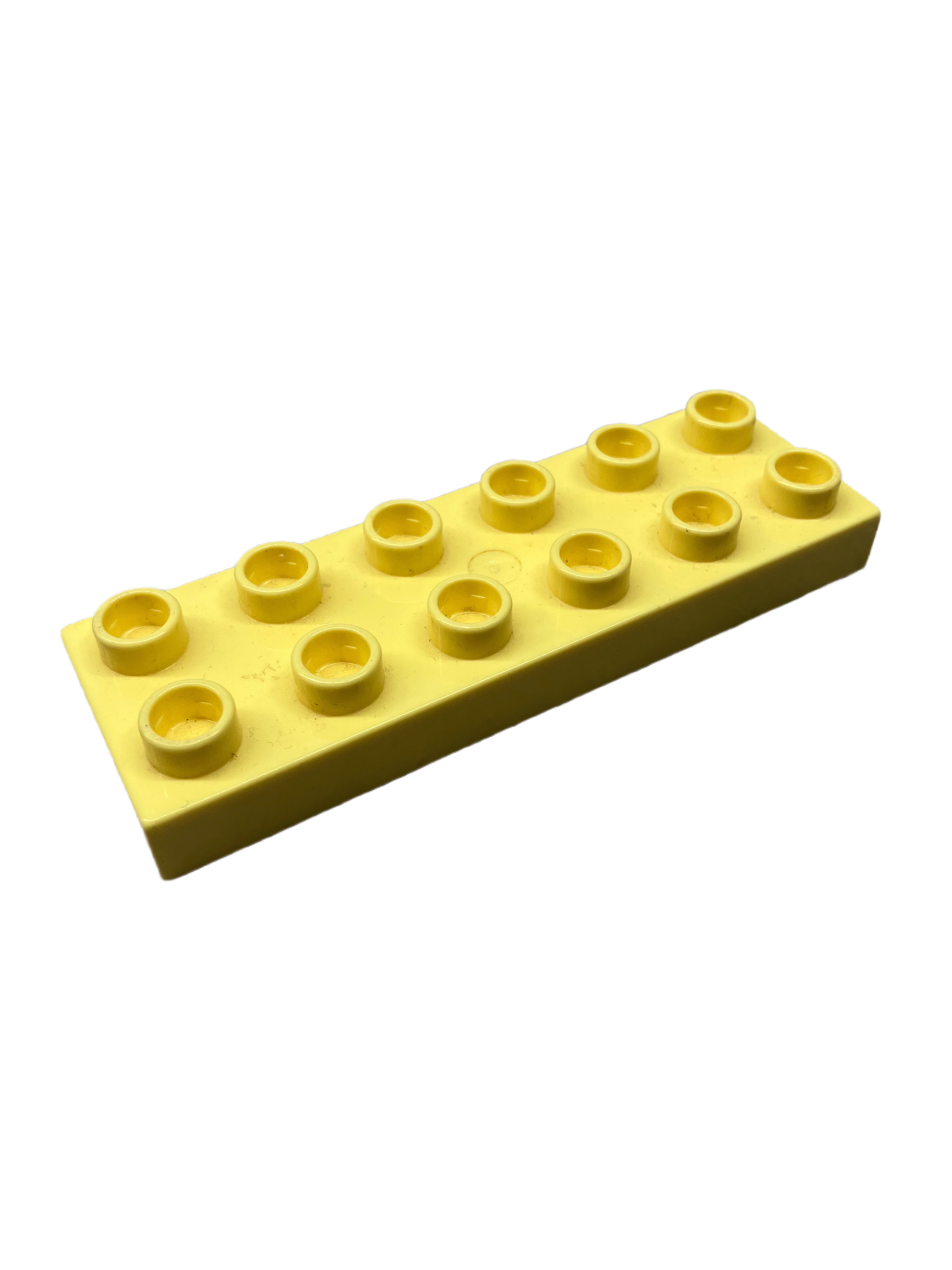 Lego Duplo kostka sv. žlutá 6x2 úzká