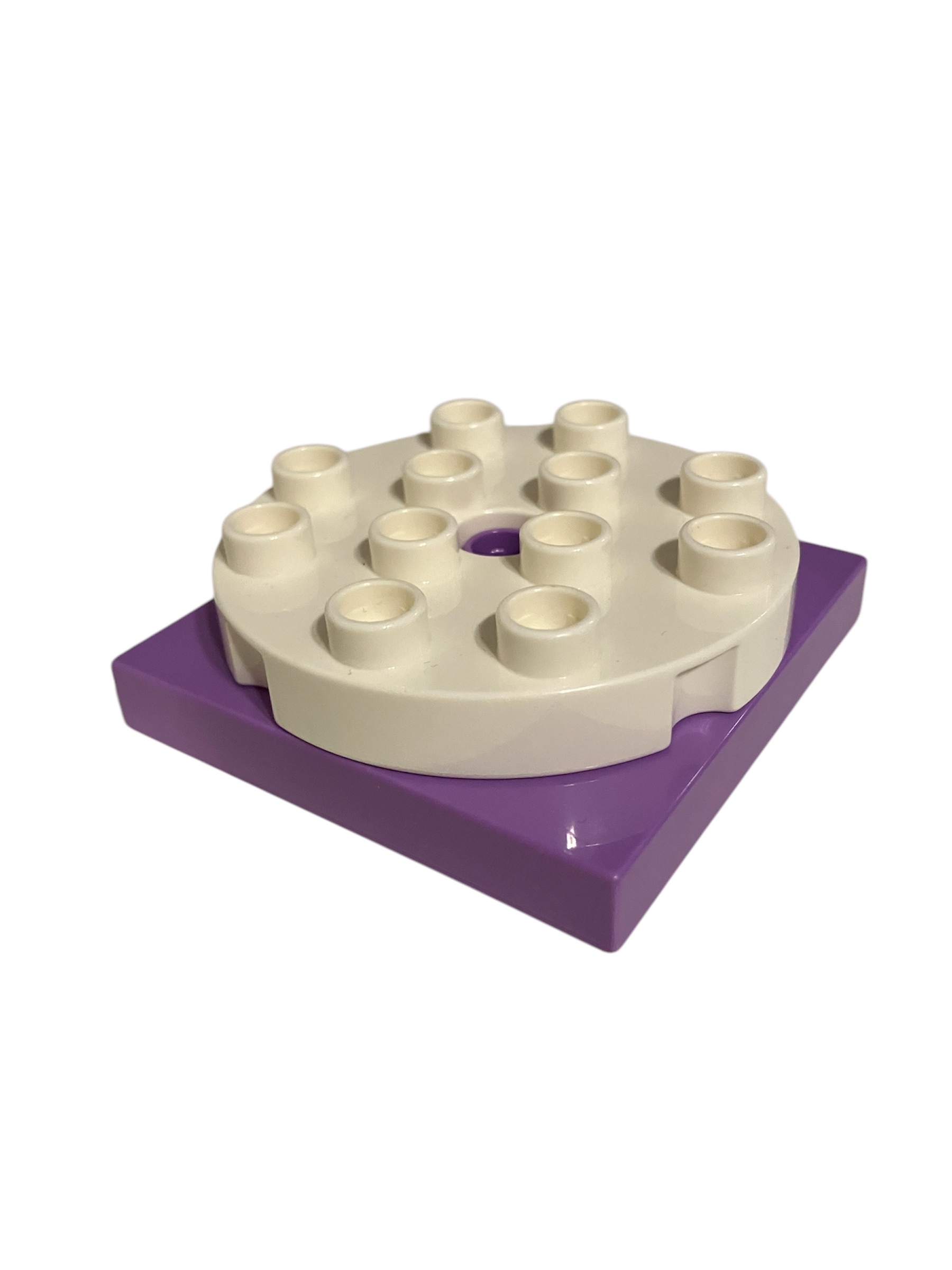 Lego® Duplo® otočná kostka fialovobílá