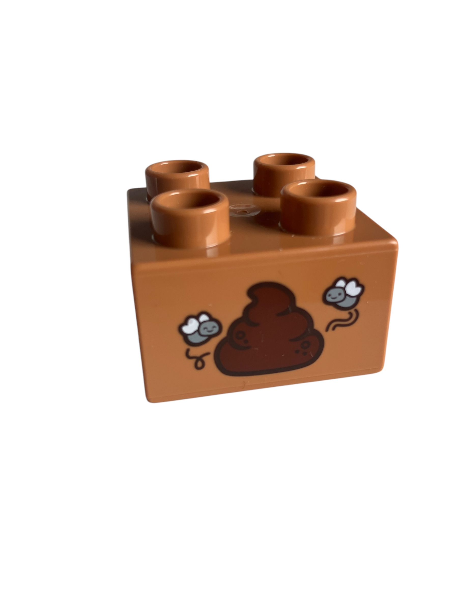 Lego Duplo kostka s potiskem hovínka