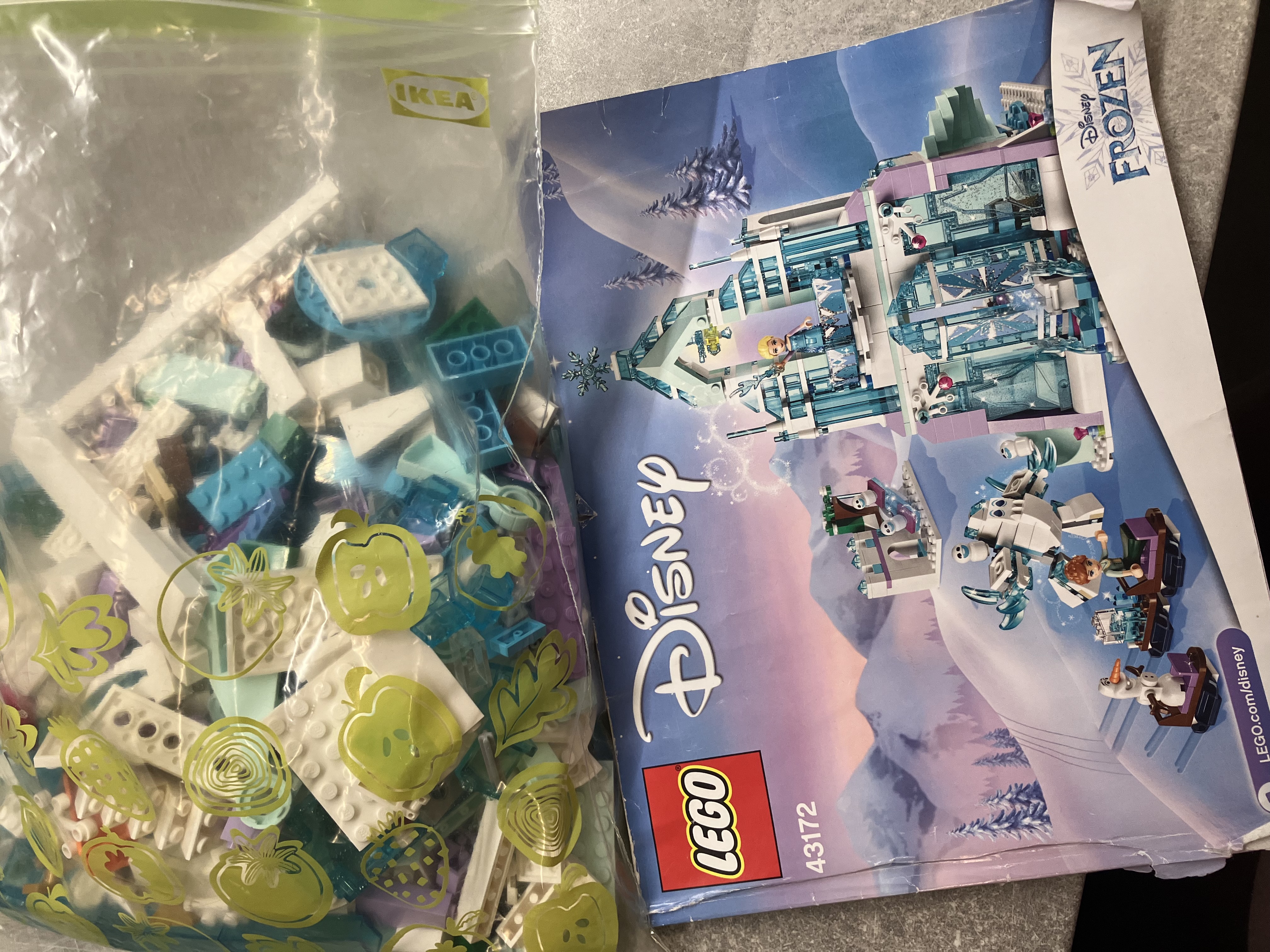Lego Disney 43172 Elsa a její kouzelný ledový palác