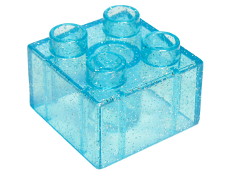 Lego® Duplo® kostka se třpytkami