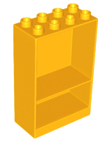 Lego Duplo skříň 4x2 sv. oranžová