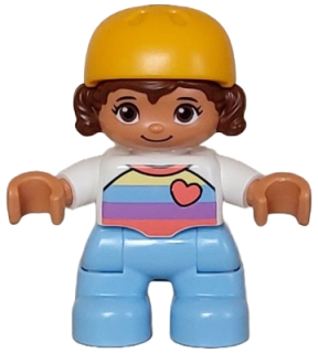 Lego® Duplo® postavička se srdíčkem a helmou