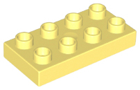 Lego Duplo kostka sv. žlutá 4x2 úzká