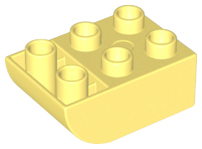 Lego® Duplo® kostka zaoblená nahoru 2x3 sv. žlutá
