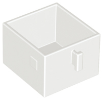 Lego Duplo šuplík bílý