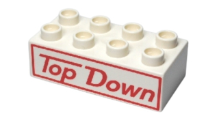 Lego® Duplo® kostka s potiskem 6x2