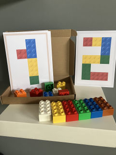 Box s čísly a kostkami Duplo®