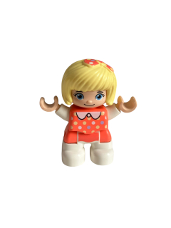 Lego® Duplo® holčička v korálových šatech