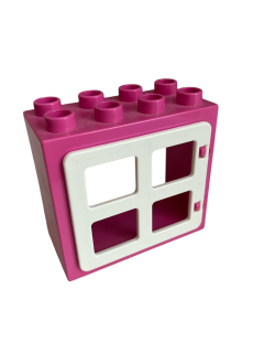 Lego Duplo okno růžovobílé