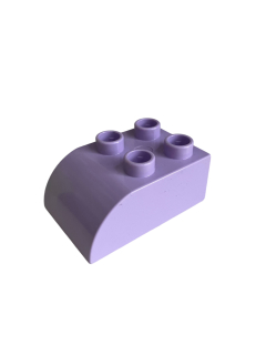 Lego® Duplo® kostka sv. fialová zaoblená 3x2