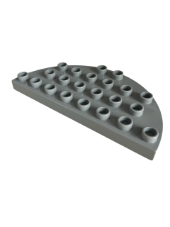 Lego® Duplo® podložka 4x8 zaoblená sv. šedá