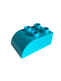 Lego® Duplo® kostka tyrkysová zaoblená 3x2