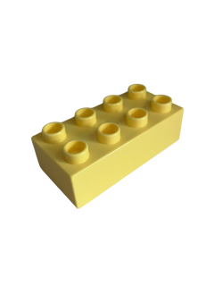 Lego Duplo kostka sv. žlutá 4x2 tlustá