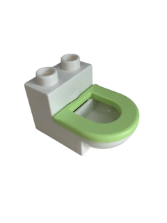 Lego Duplo záchod bílozelený NOVÝ
