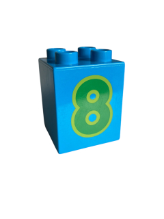 Lego Duplo kostka s číslem 8