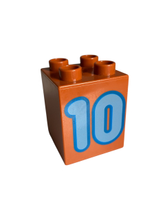 Lego Duplo kostka s číslem 10