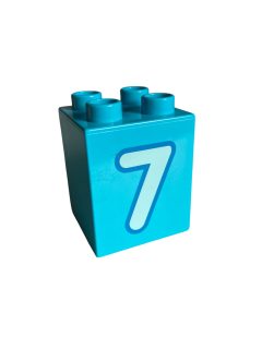 Lego Duplo kostka s číslem 7