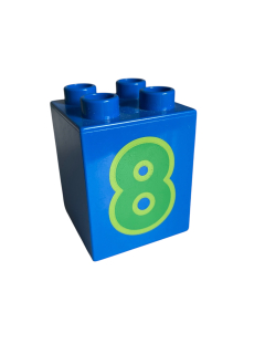 Lego Duplo kostka s číslem 8