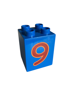 Lego Duplo kostka s číslem 9