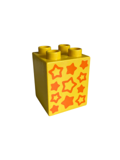 Lego® Duplo® kostka s potiskem hvězd