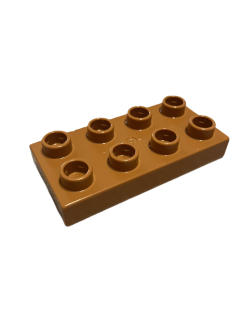 Lego Duplo kostka sv. nugátová 4x2 úzká