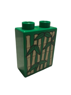 Lego Duplo kostka s potiskem bambusu