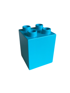 Lego Duplo kostka tyrkysová 2x2x2