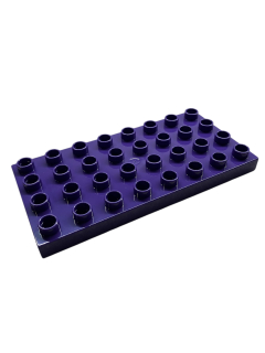 Lego® Duplo® deska 4x8 tm. fialová