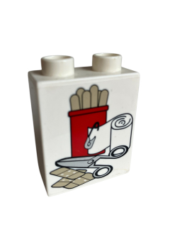 Lego® Duplo® kostka 1x2x2 obvaz, náplast, nůžky
