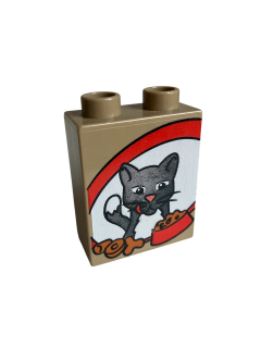 Lego® Duplo® kostka s potiskem kočičky, kočky