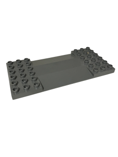 Lego® Duplo® přejezd, nájezd, podložka 6x12 tm. šedý