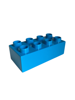 Lego Duplo kostka stř. modrá 4x2 tlustá