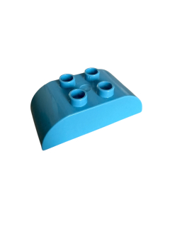 Lego Duplo kostka sv. modrá zaoblená 4x2