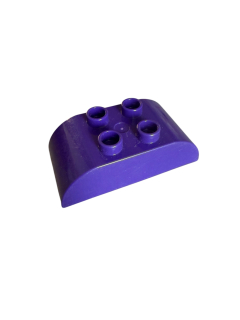 Lego Duplo kostka fialová zaoblená 4x2