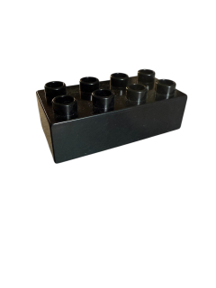 Lego Duplo kostka černá 4x2 tlustá
