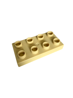 Lego Duplo kostka béžová 4x2 úzká